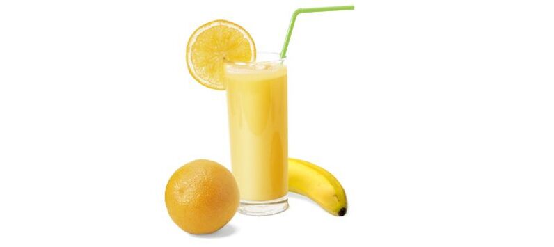 banana and orange smoothie for diet drink