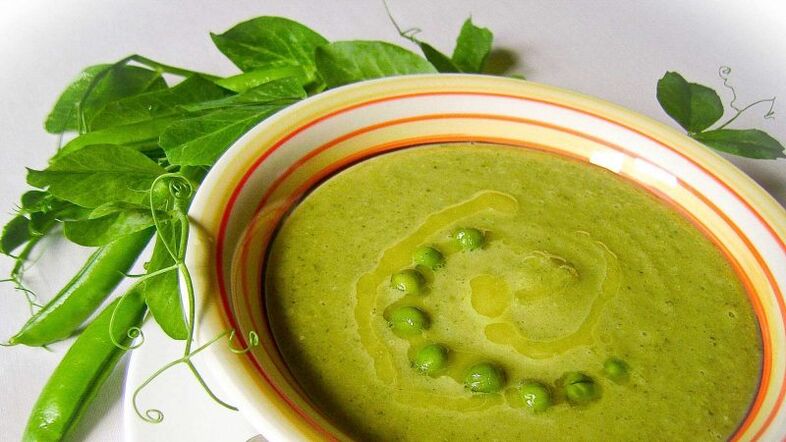 pea puree soup for diet drinks